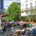 Outdoor cafés in Place Saint-Géry 